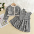 2-PC Knitted Dress and Cardigan Set